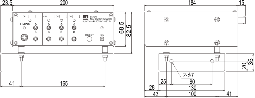 PS-104F外形图